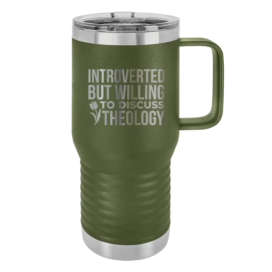 Introverted But Willing 20oz Insulated Travel Tumbler
